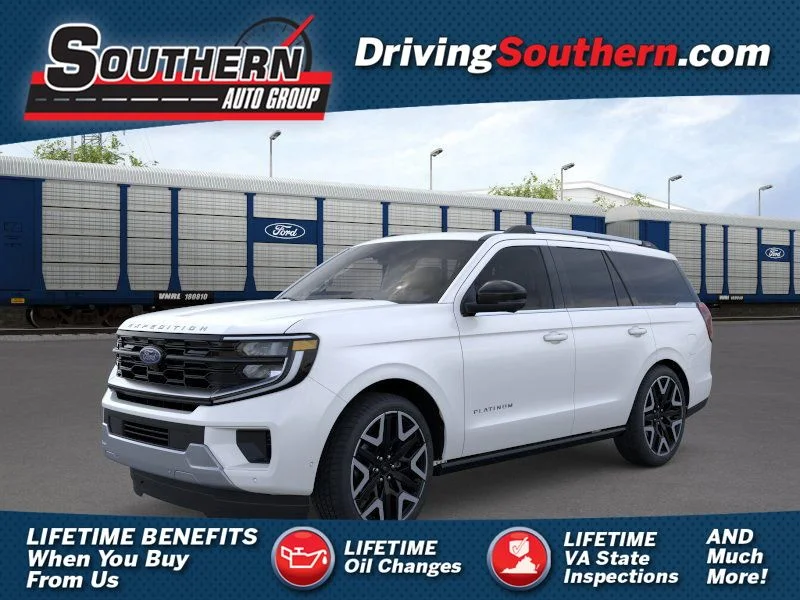 New 2026 Star White Metallic Tri-Coat Ford Platinum image 1