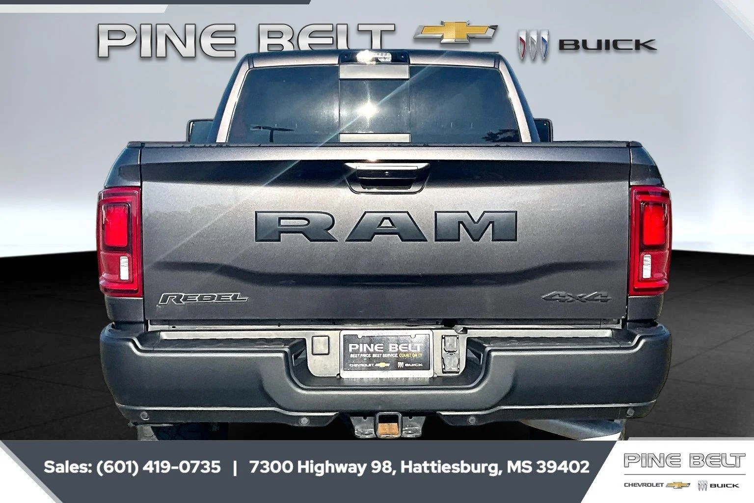 Used 2025 Granite Crystal Metallic Clearcoat Ram Rebel image 4