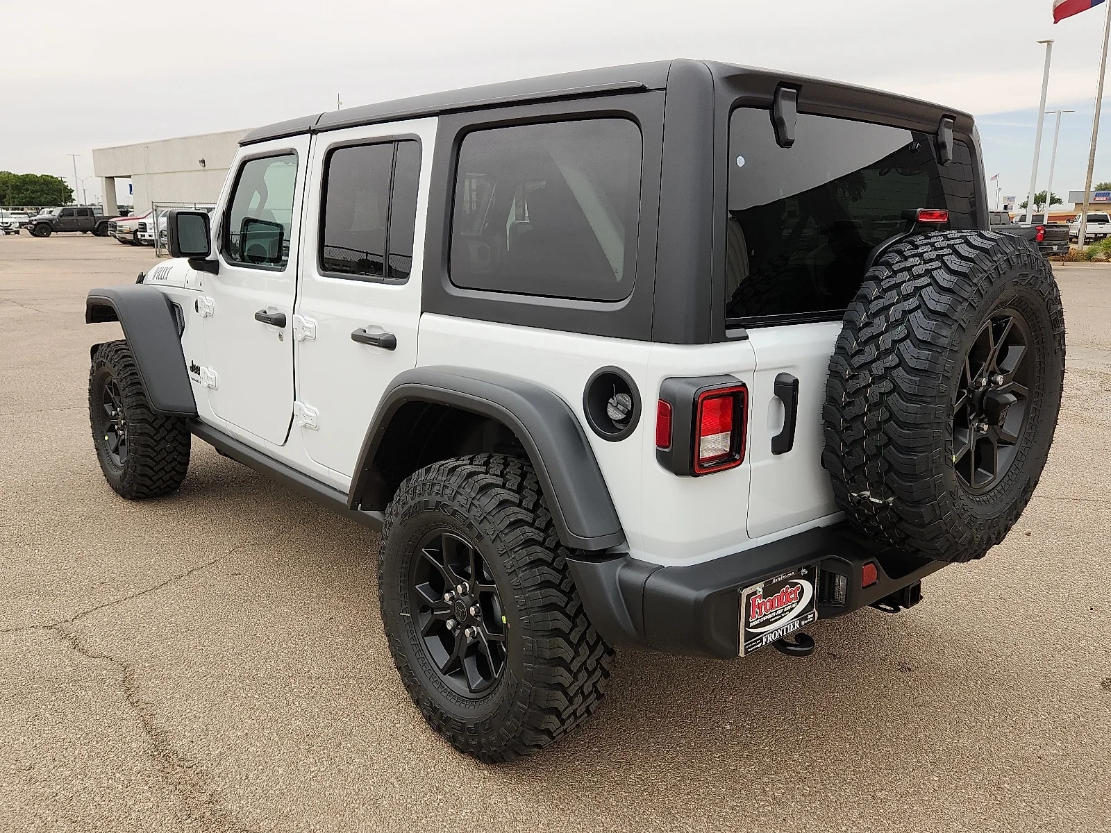 New 2026 Bright White Clear-Coat  Paint Jeep 4-DOOR WILLYS image 3