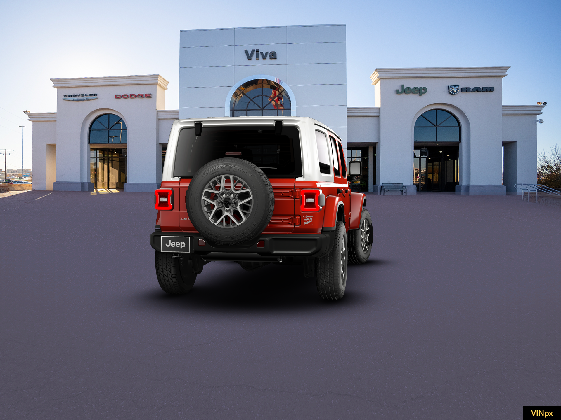 New 2026 Firecracker Red Clear-Coat Exterior Paint Jeep Sahara image 26