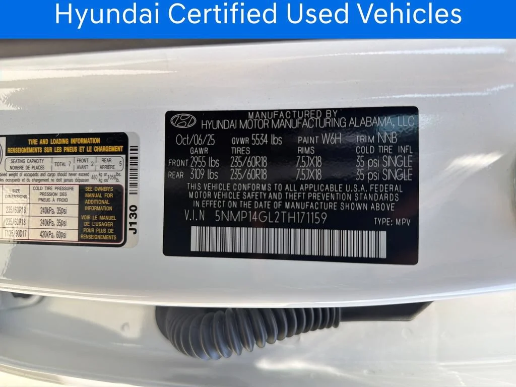 Certified Pre-Owned 2026 Hyundai Santa Fe SE