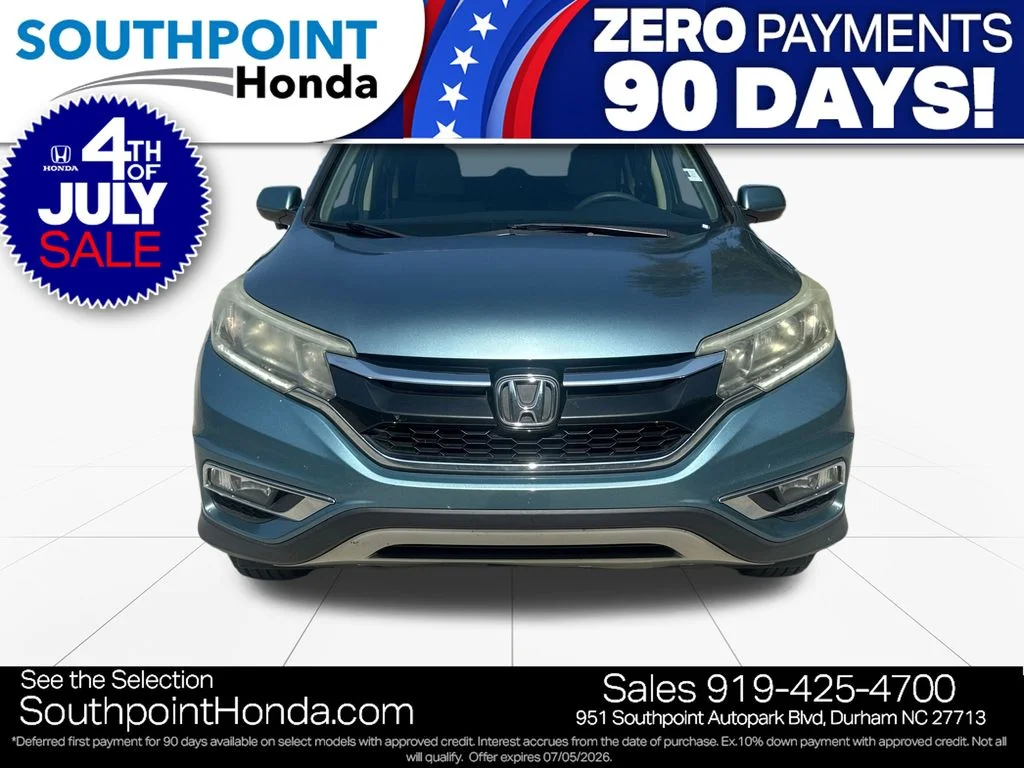 Used 2015 Honda CR-V EX with VIN 2HKRM3H5XFH532588 for sale in Durham, NC