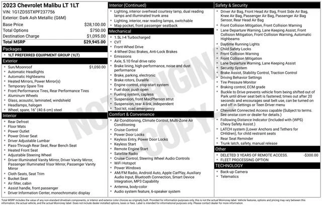 Used 2023 Dark Ash Metallic Chevrolet LT image 5