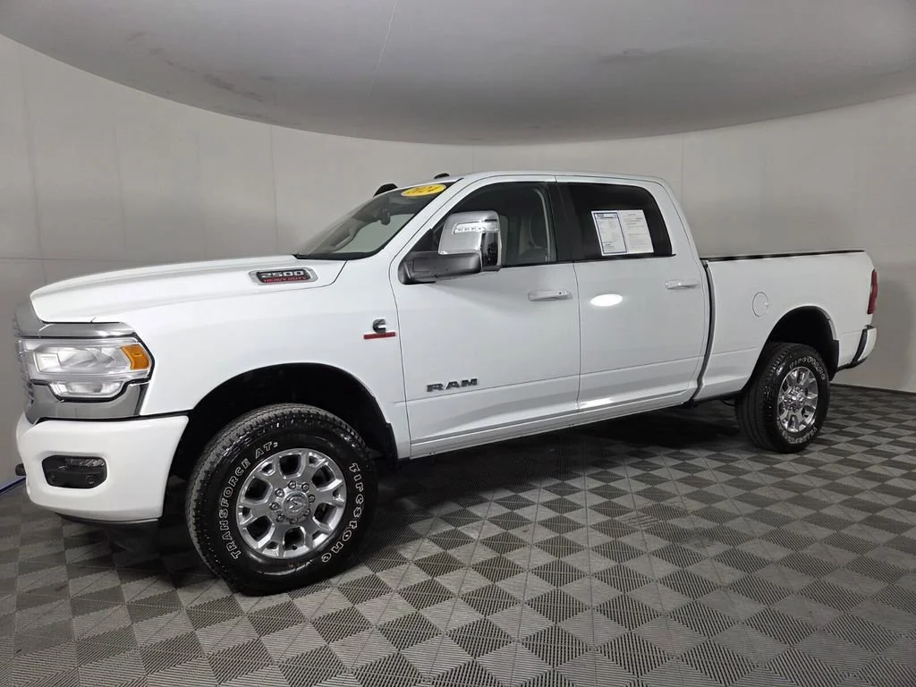 Used 2024 Bright White Clearcoat Ram Laramie image 8