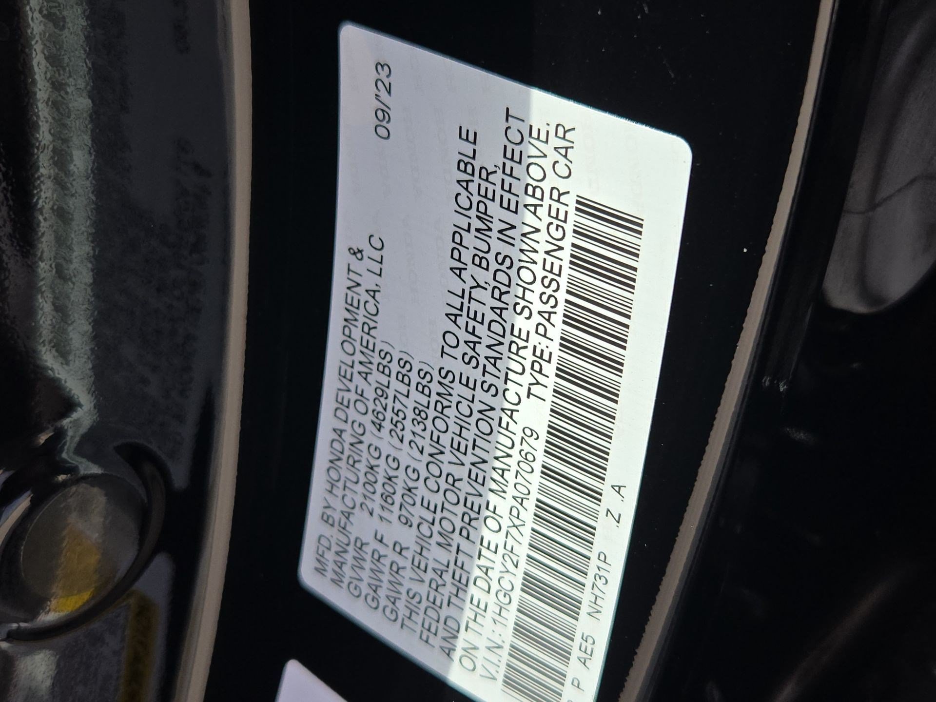 Certified Used 2023 Black Honda Sport-L image 33