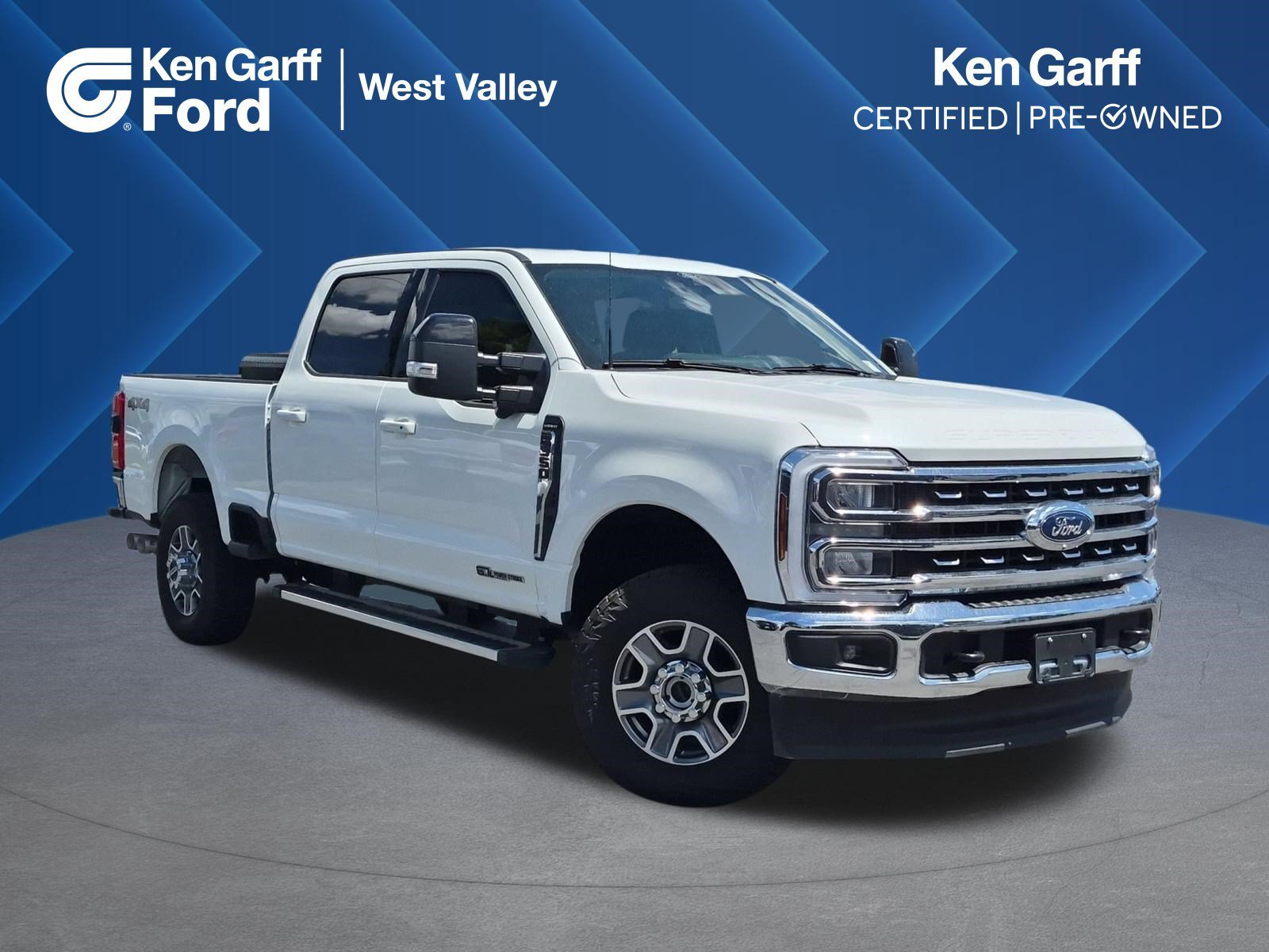 Used 2024 White Metallic Ford LARIAT image 1