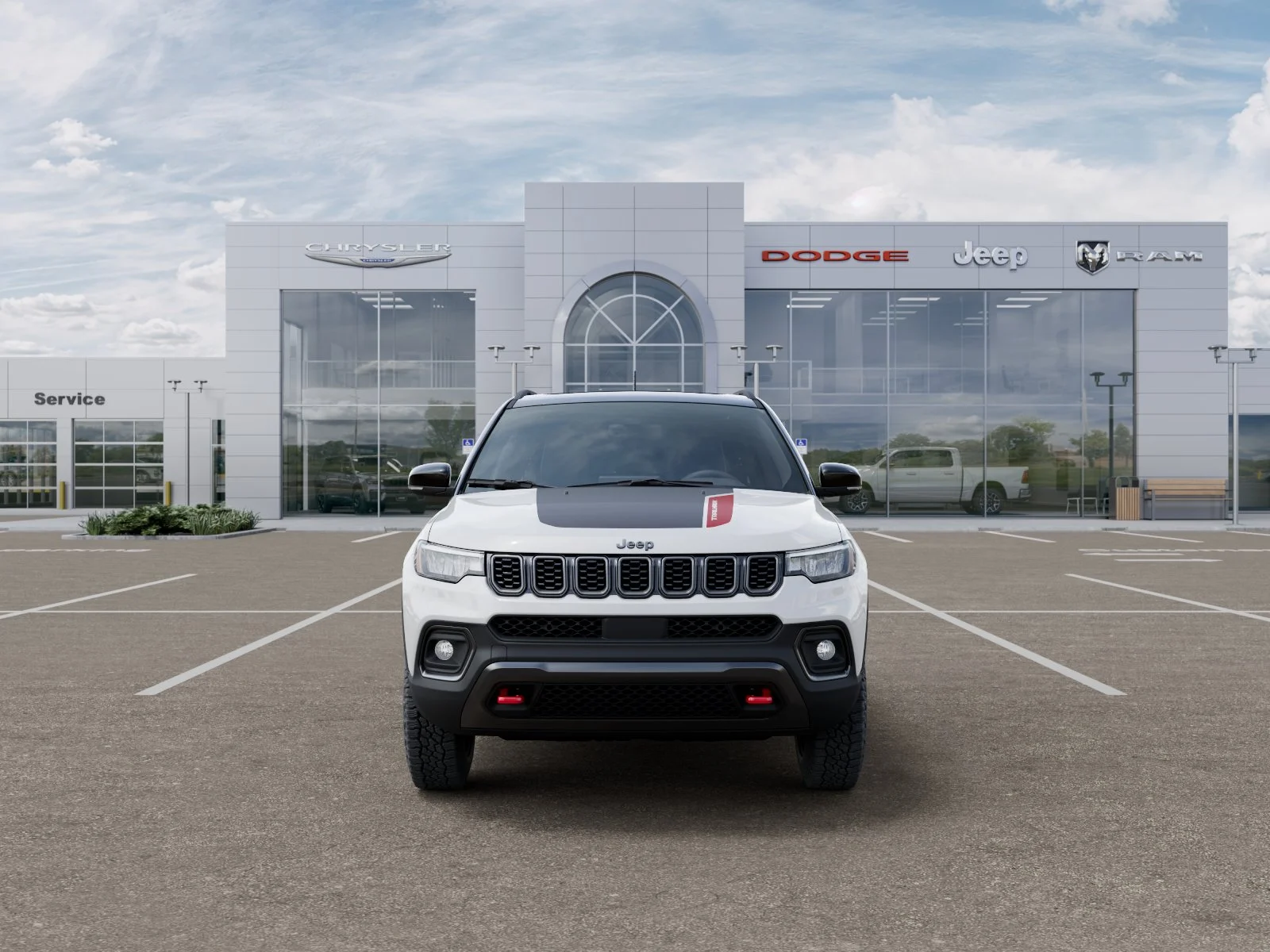 New 2026 Bright White Clear-Coat Exterior Paint Jeep Trailhawk image 32