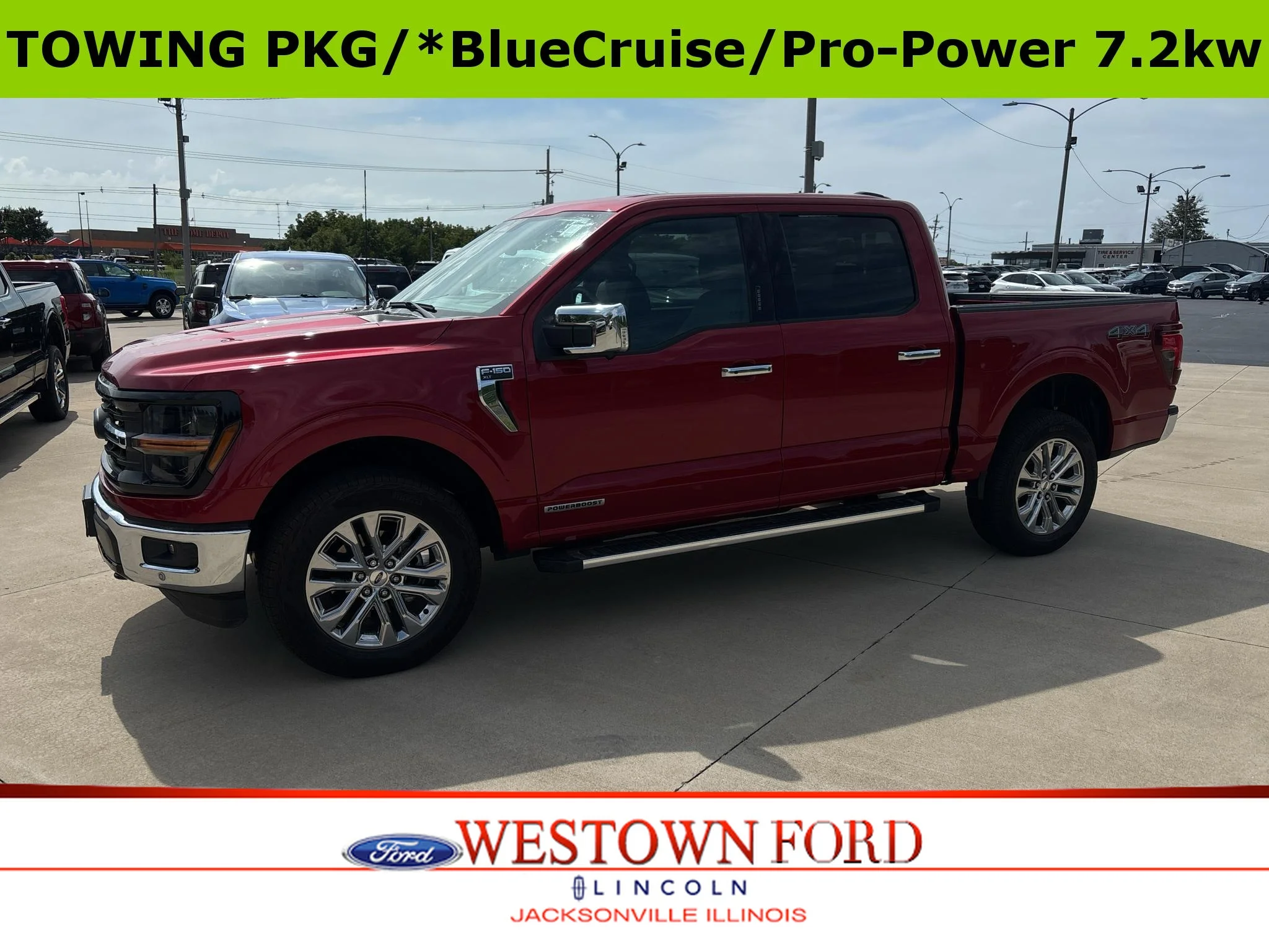 Used 2024 Rapid Red Metallic Tinted Clearcoat Ford XLT image 1