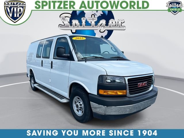 White 2025 GMC Savana Cargo Van Rear-Wheel Drive 8-Speed Automatic Overdrive