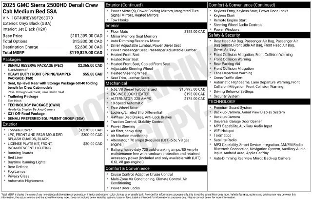Certified Used 2025 Onyx Black GMC Denali image 41