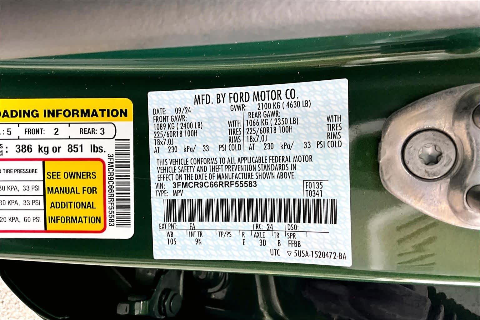 Used 2024 Eruption Green Ford Outer Banks image 31