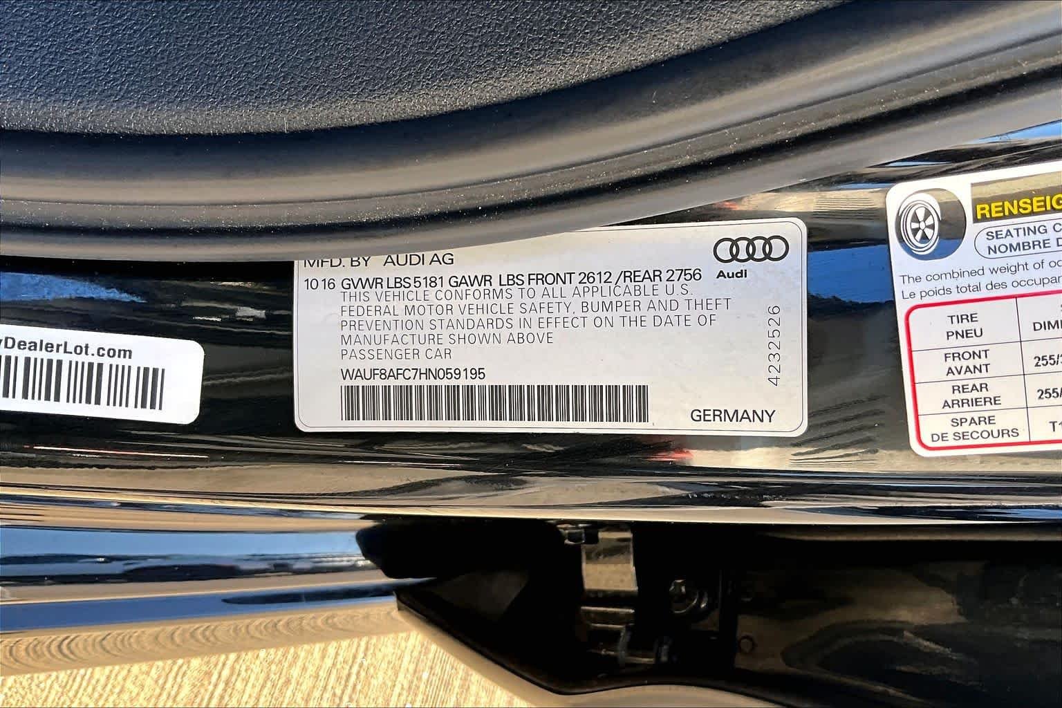 Used 2017 Brilliant Black Audi Premium image 37