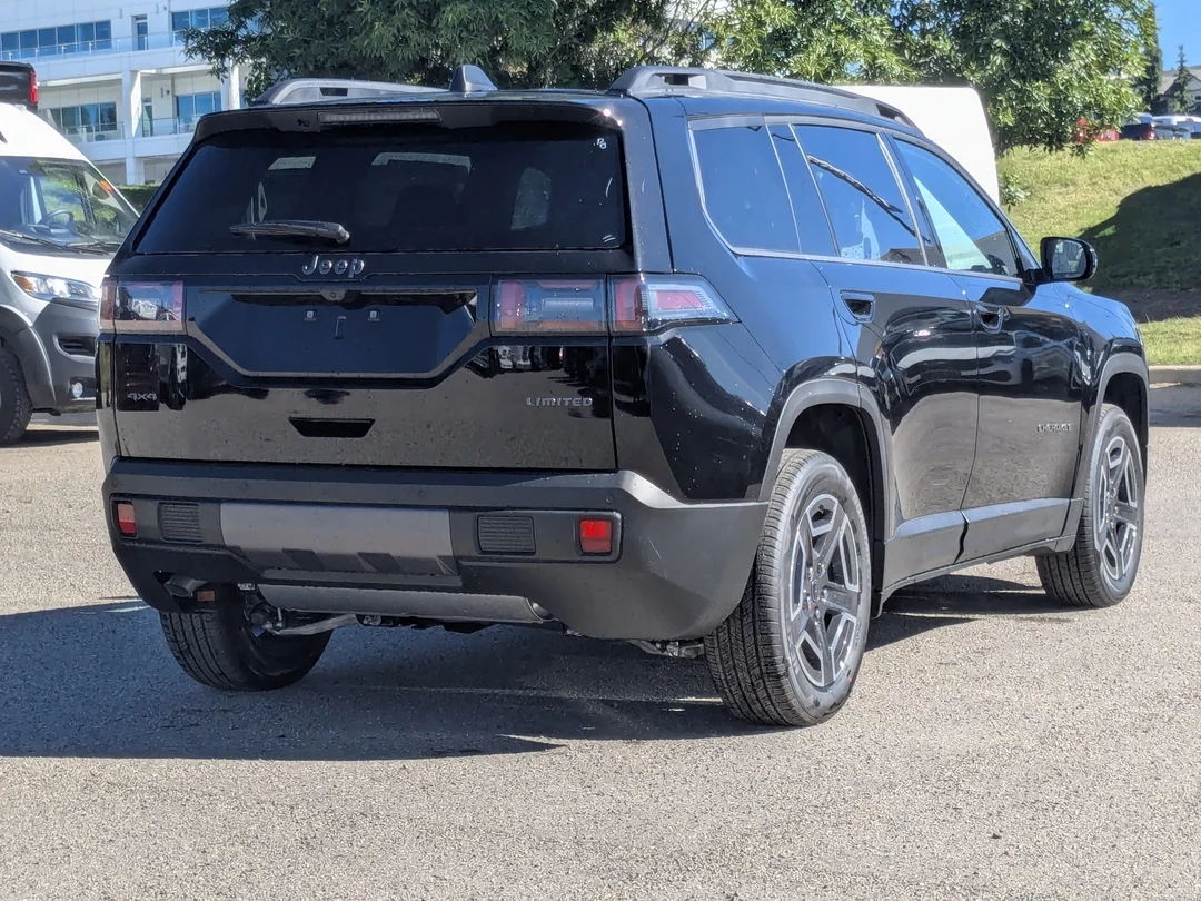 New 2026 Black Jeep Limited - - Panoramic Sunroof - Leatherette Seats - Power Liftgate - Wireless Charge & More! image 8