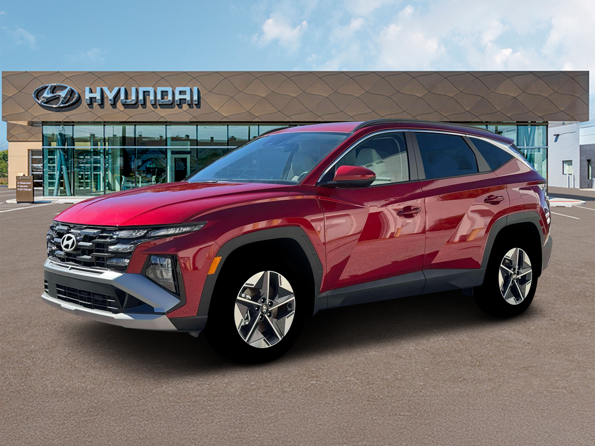 New 2026 Red Hyundai SEL AWD image 2