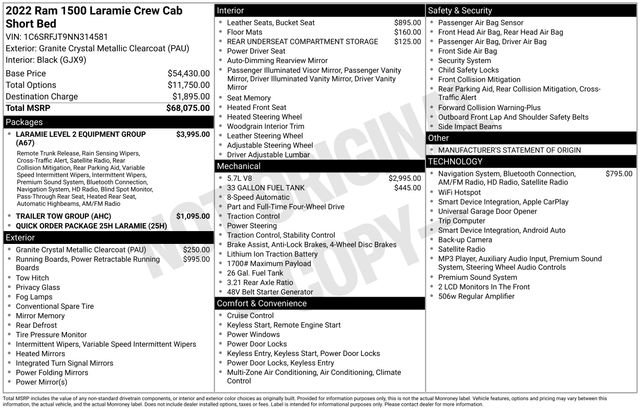 Used 2022 Gray Ram Laramie image 29
