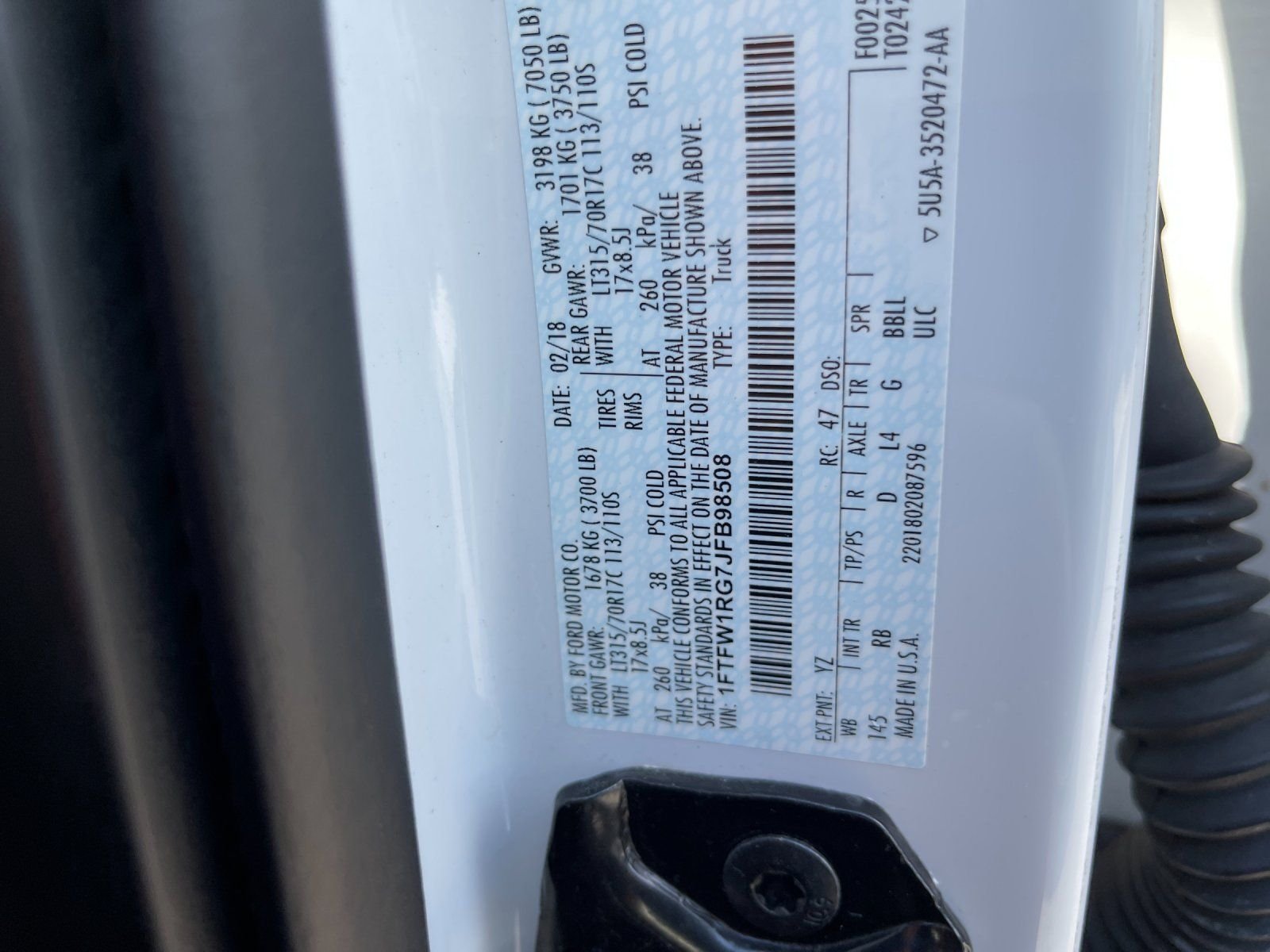 Used 2018 White Ford Raptor image 32