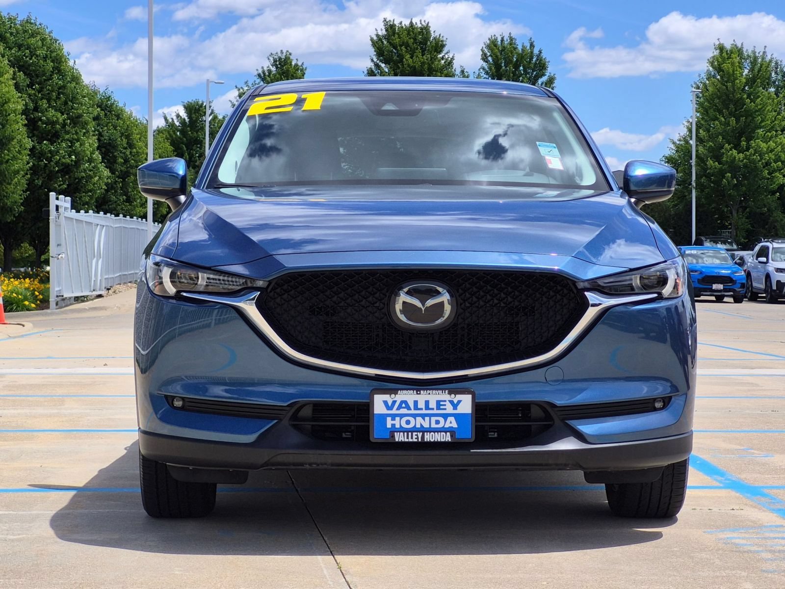 Used 2021 Eternal Blue Mica Mazda Grand Touring AWD image 3