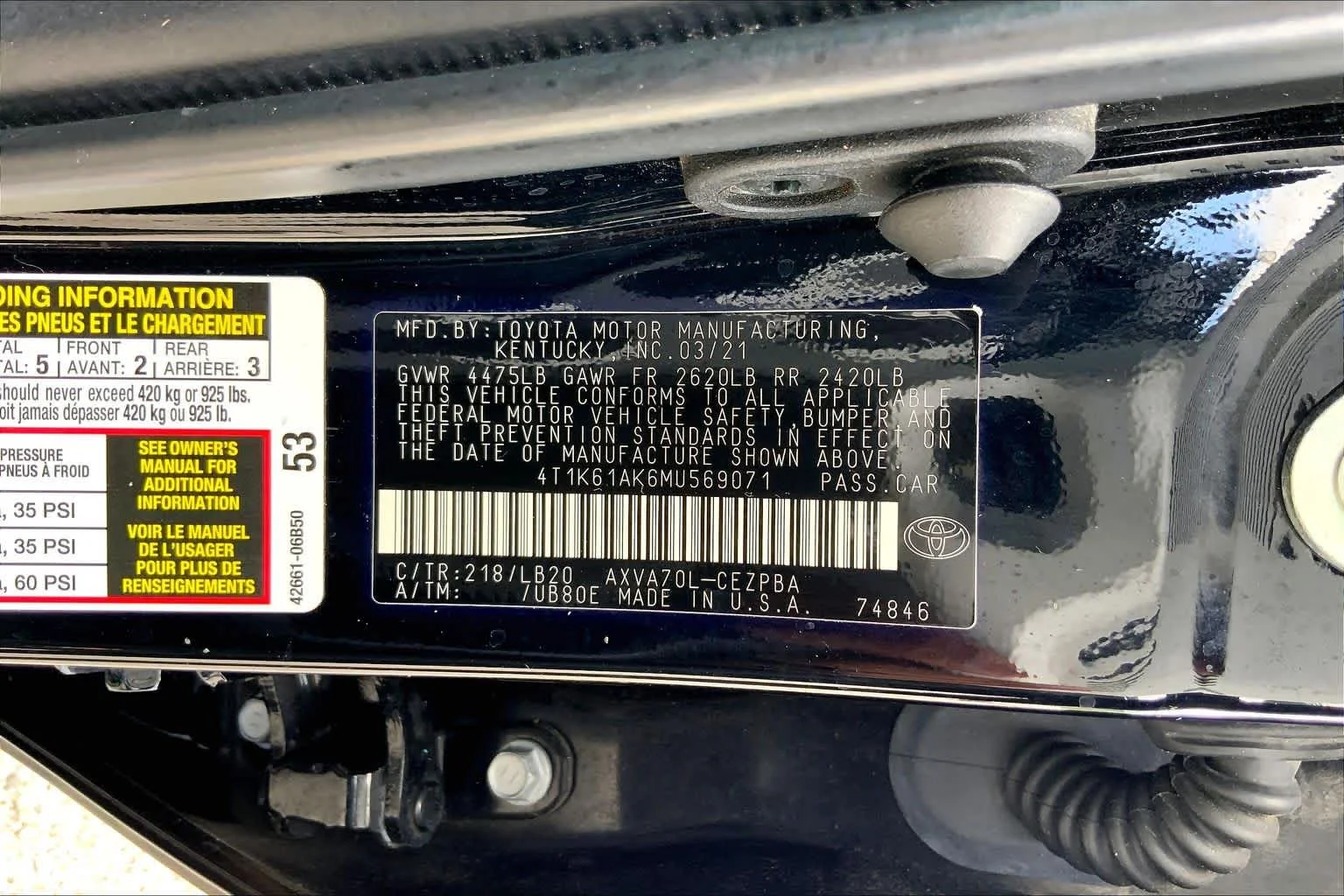 Used 2021 Midnight Black Metallic Toyota XSE image 36