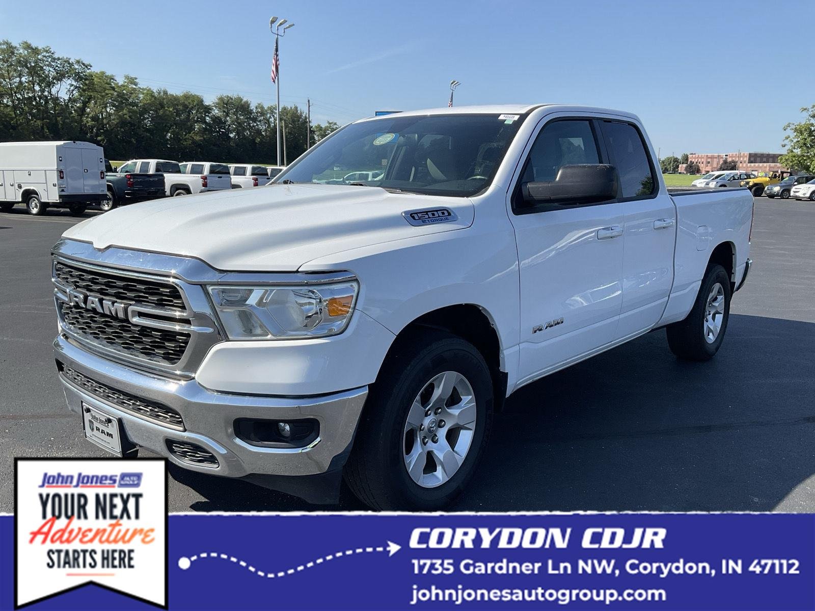 Used 2022 Bright White Clearcoat Ram Lone Star image 1