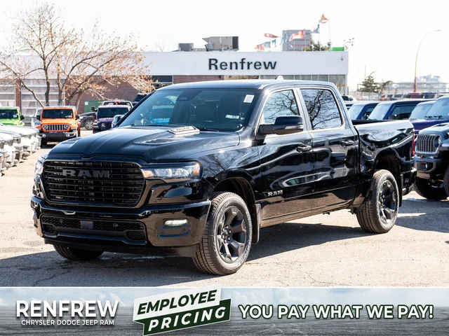 2026 RAM 1500 Sport* Crew Cab 4x4, Panoramic Sunroof, Heated Seats/Wheel, Alpine Audio