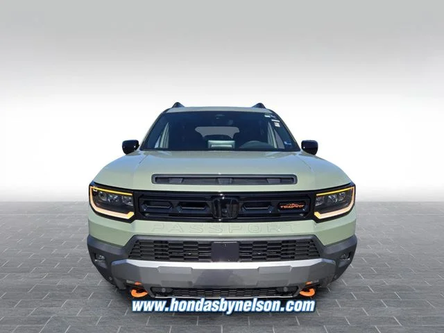 New 2026 Ash Green Metallic Honda TrailSport Elite Blackout image 2