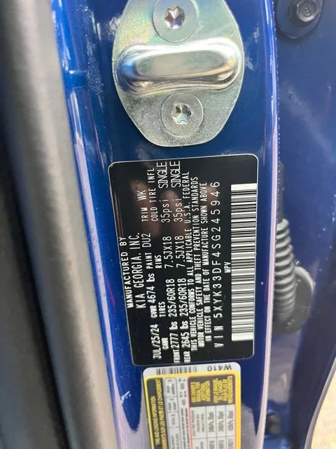 Used 2025 Blue Kia EX image 13