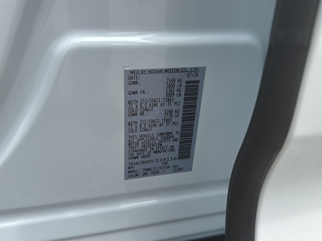 New 2026 White Nissan Platinum image 48