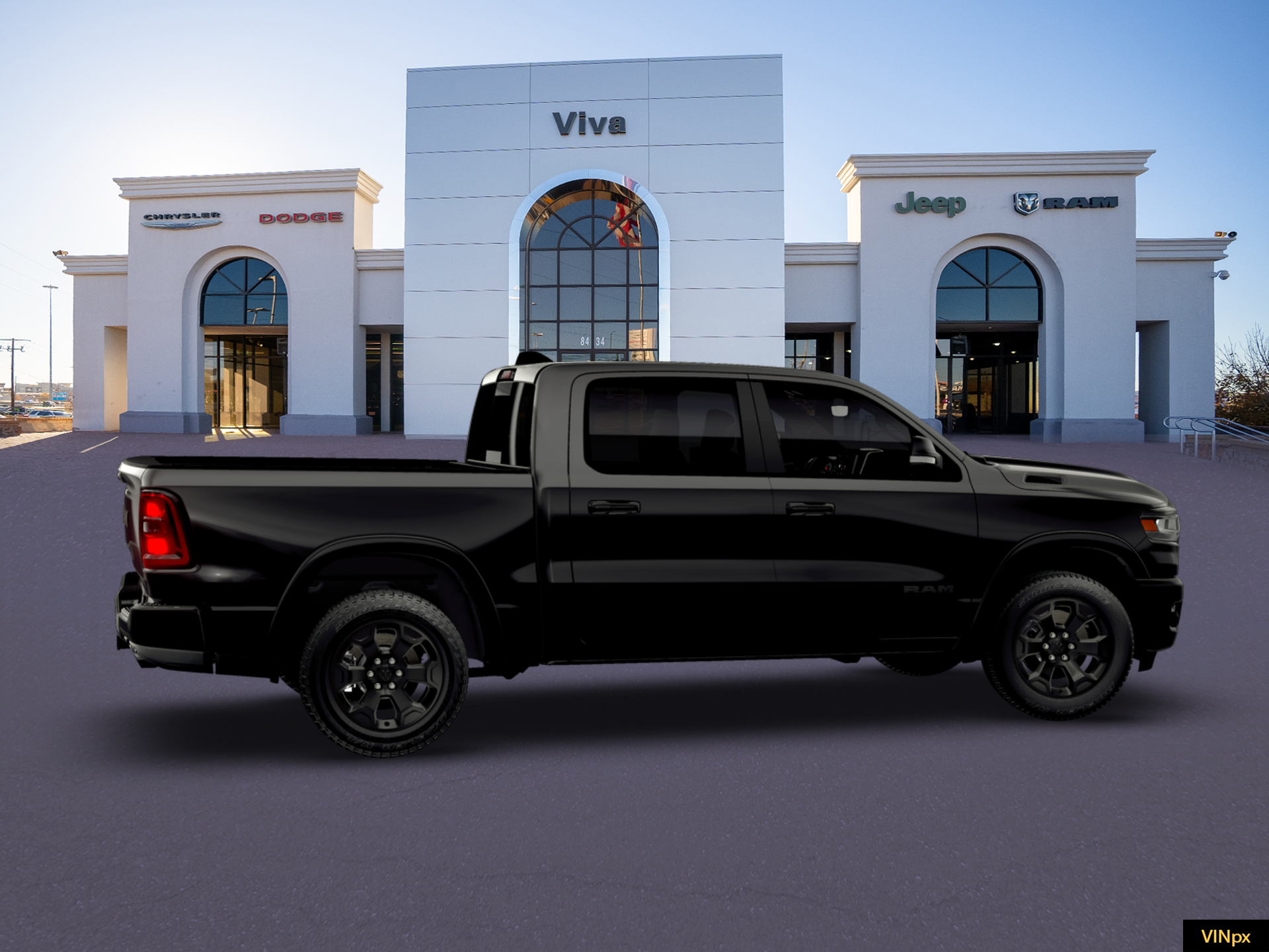 New 2026 Diamond Black Crystal Pearl-Coat Exterior Paint RAM Big Horn/Lone Star image 27