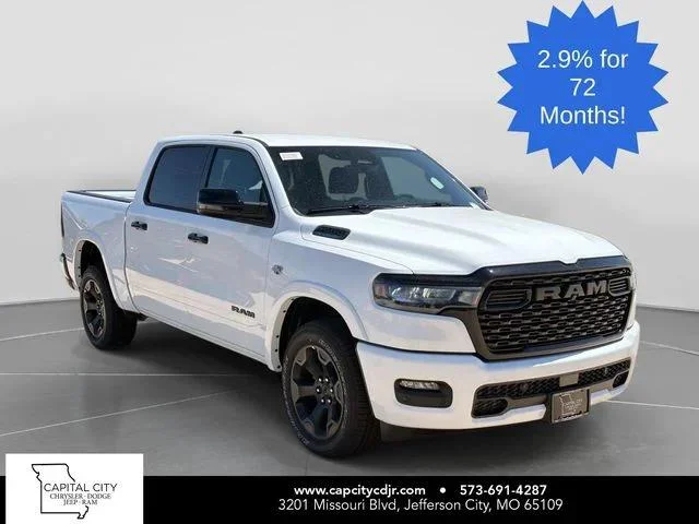 New 2026 Bright White Clear-Coat Exterior Paint RAM BIG HORN image 1