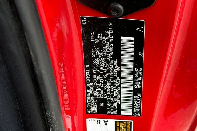 Used 2012 Red Toyota Base image 32
