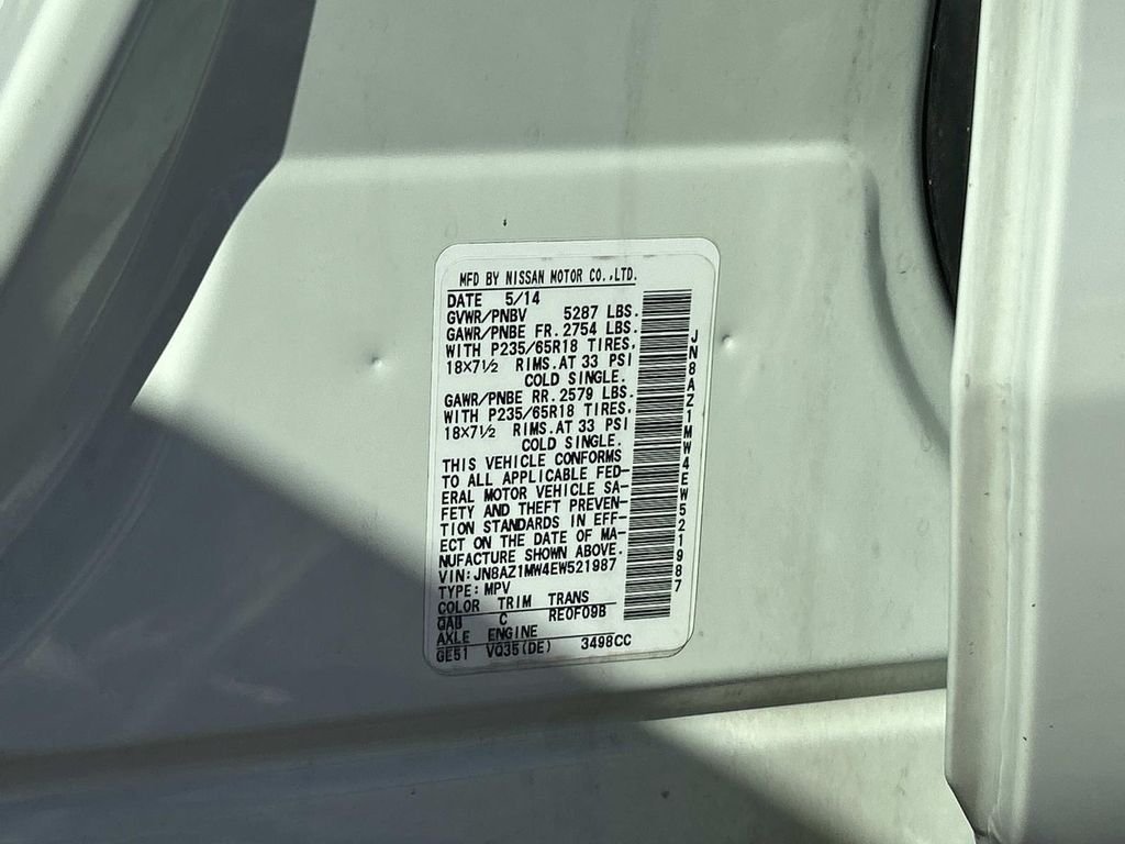 Used 2014 White Nissan SV image 9