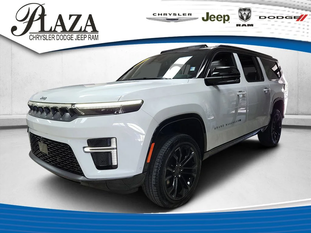 New 2026 Bright White Clearcoat Jeep Summit Obsidian image 1