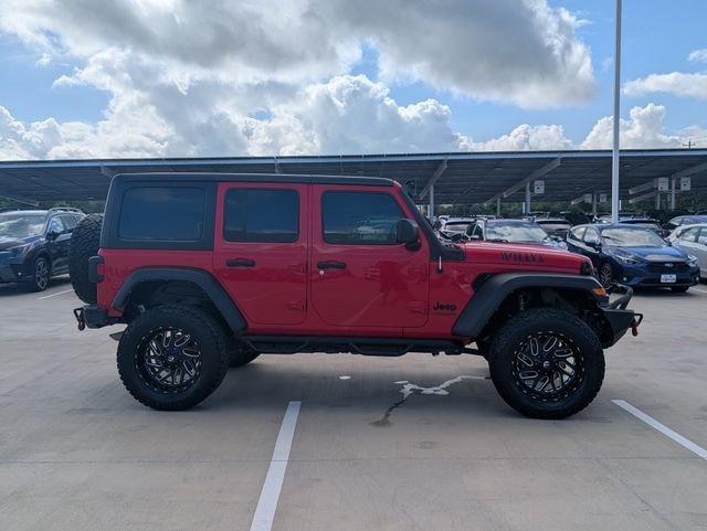 Used 2022 Red Jeep Unlimited Willys image 6