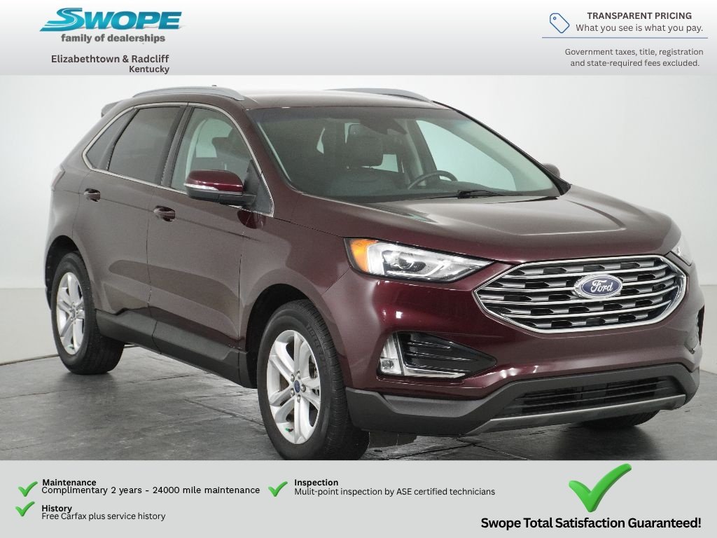 Used 2020 Burgundy Velvet Metallic Tinted Clearcoat Ford SEL image 1