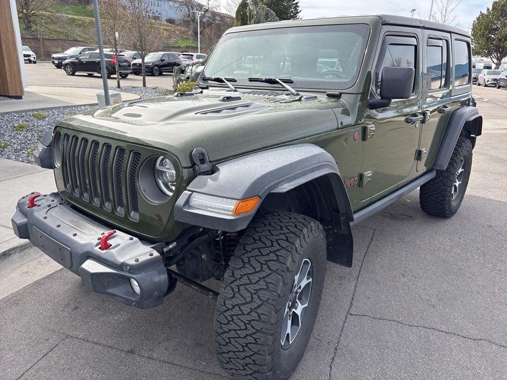 Used 2020 Green Jeep Unlimited Rubicon image 1
