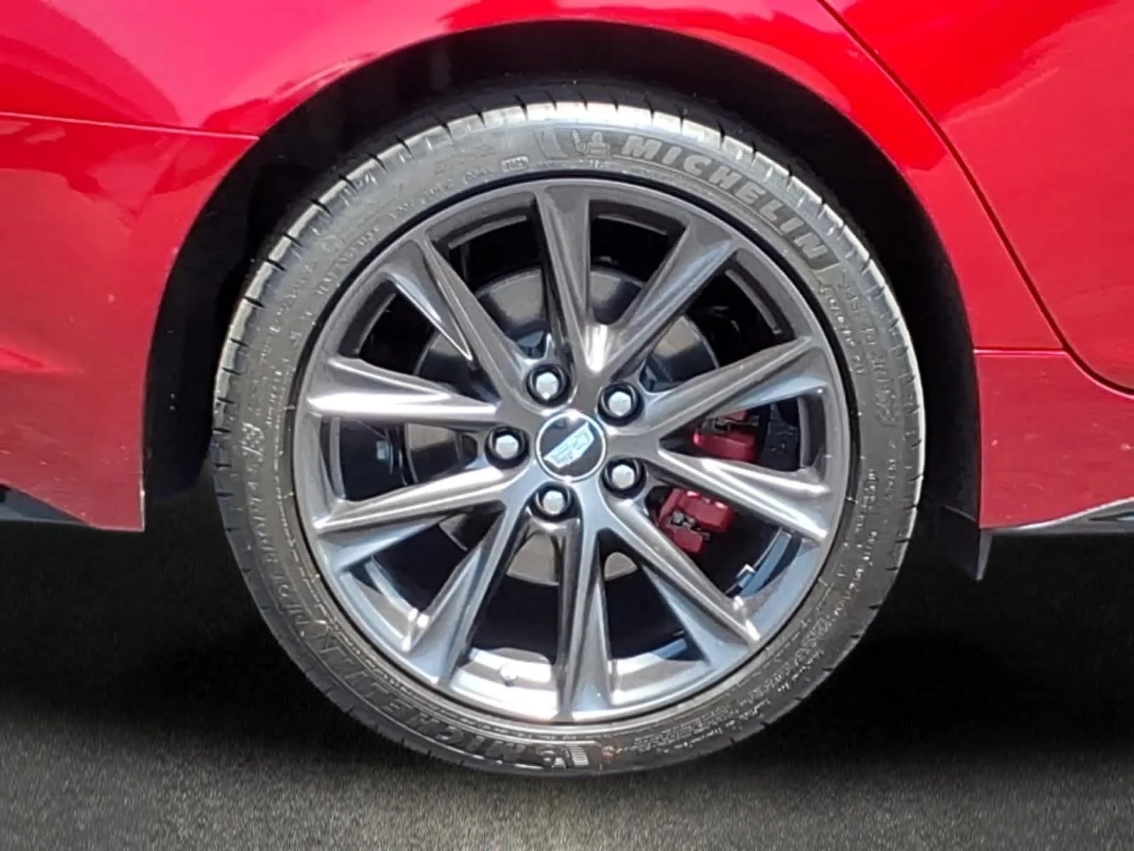 Used 2025 Radiant Red Tintcoat Cadillac  image 3