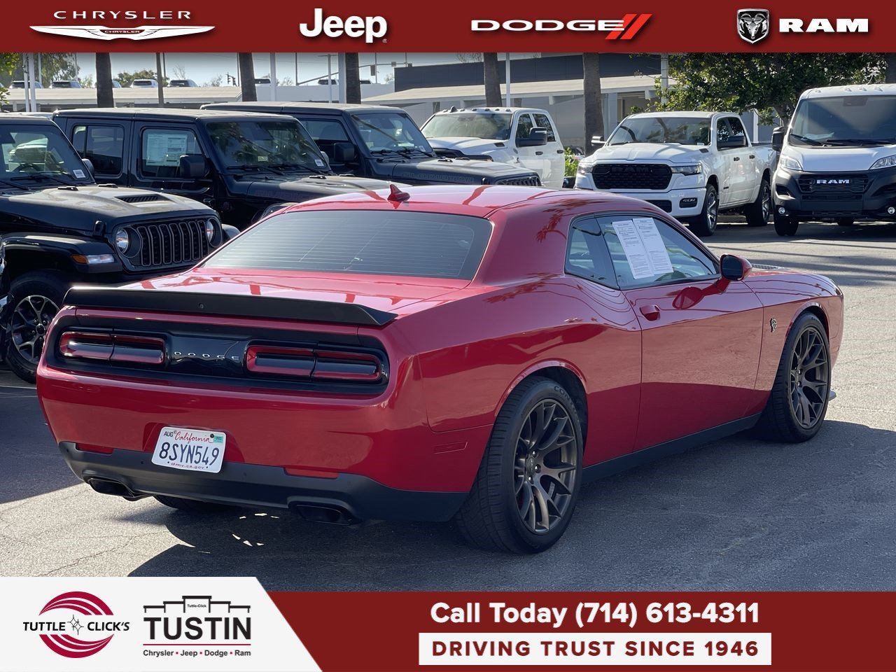 Used 2016 Redline Red Tricoat Pearl Dodge SRT Hellcat image 9