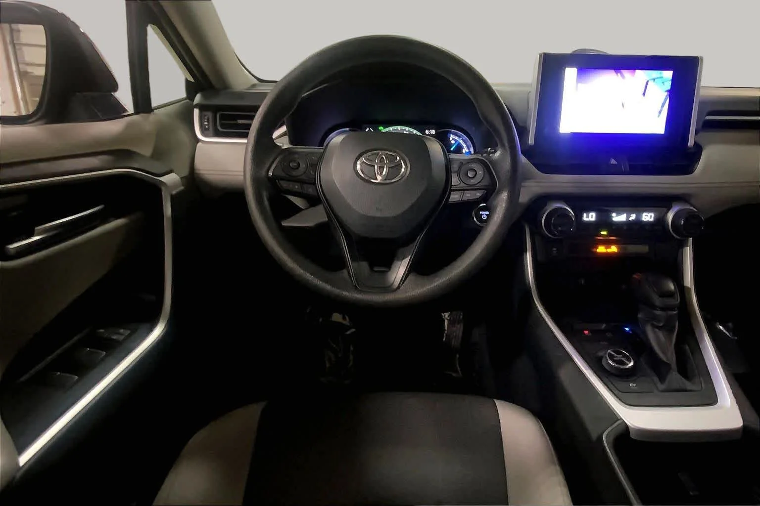 Used 2025 Midnight Black Metallic Toyota Hybrid XLE image 6