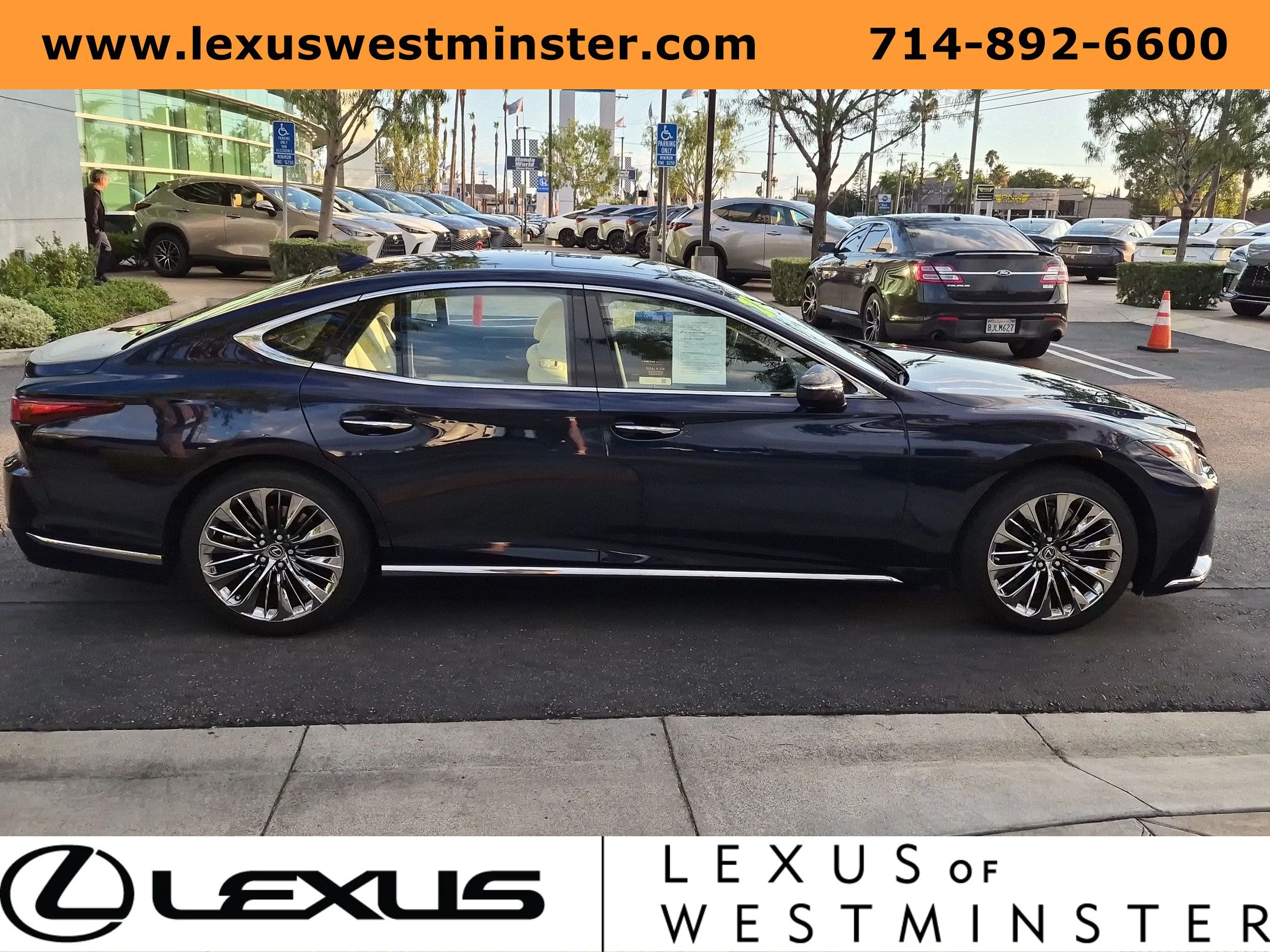 Certified Used 2021 Blue Lexus LS 500 image 4