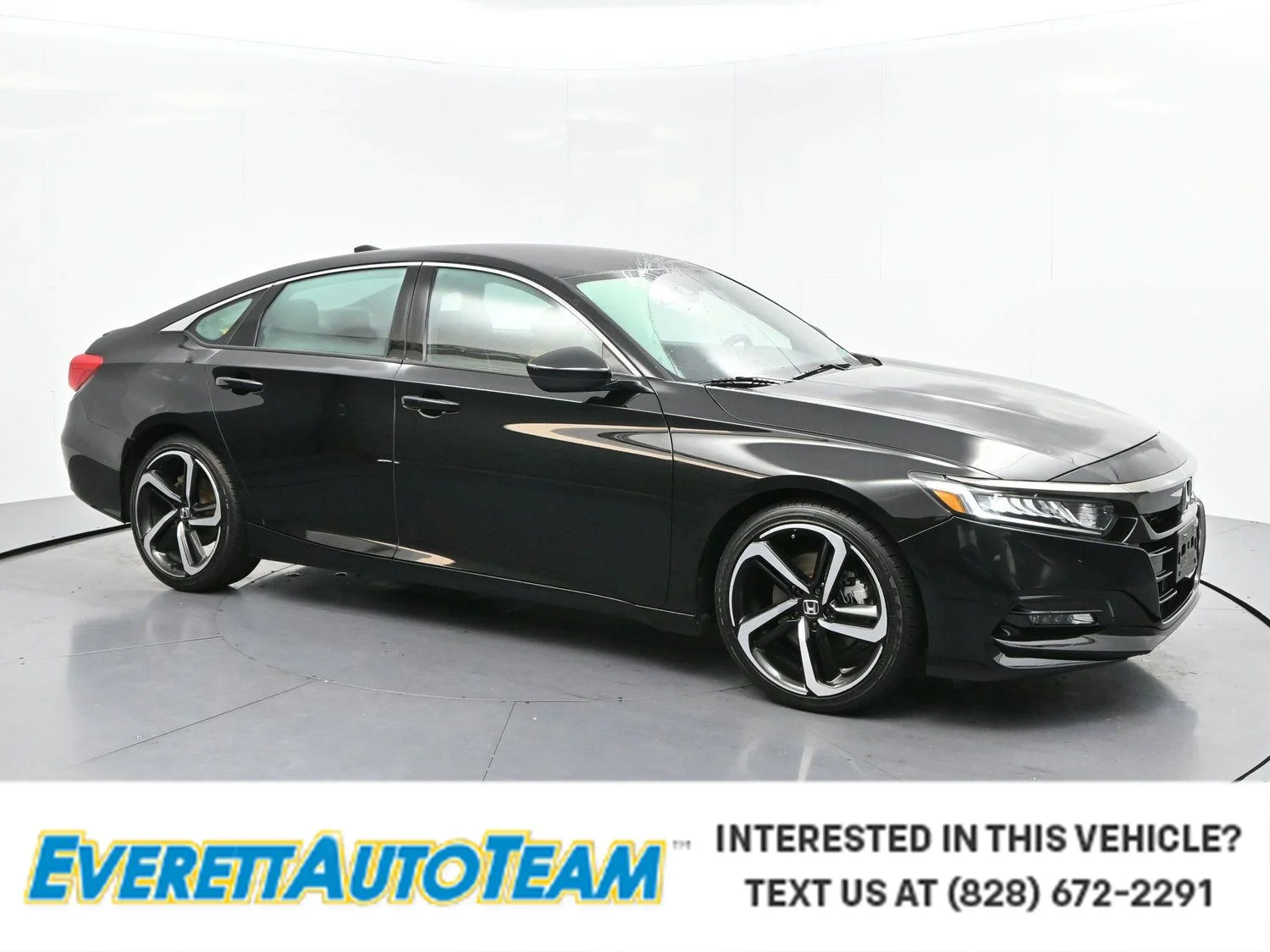 Used 2018 Crystal Black Pearl Honda Sport 1.5T image 1