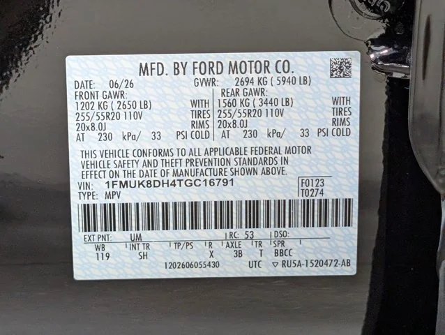 New 2026 Agate Black Metallic Ford Active image 51