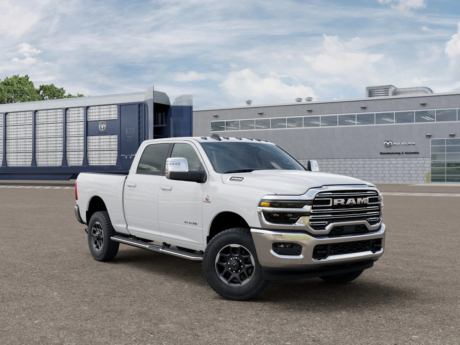 New 2026 Bright White Clear-Coat Exterior Paint RAM LARAMIE image 3