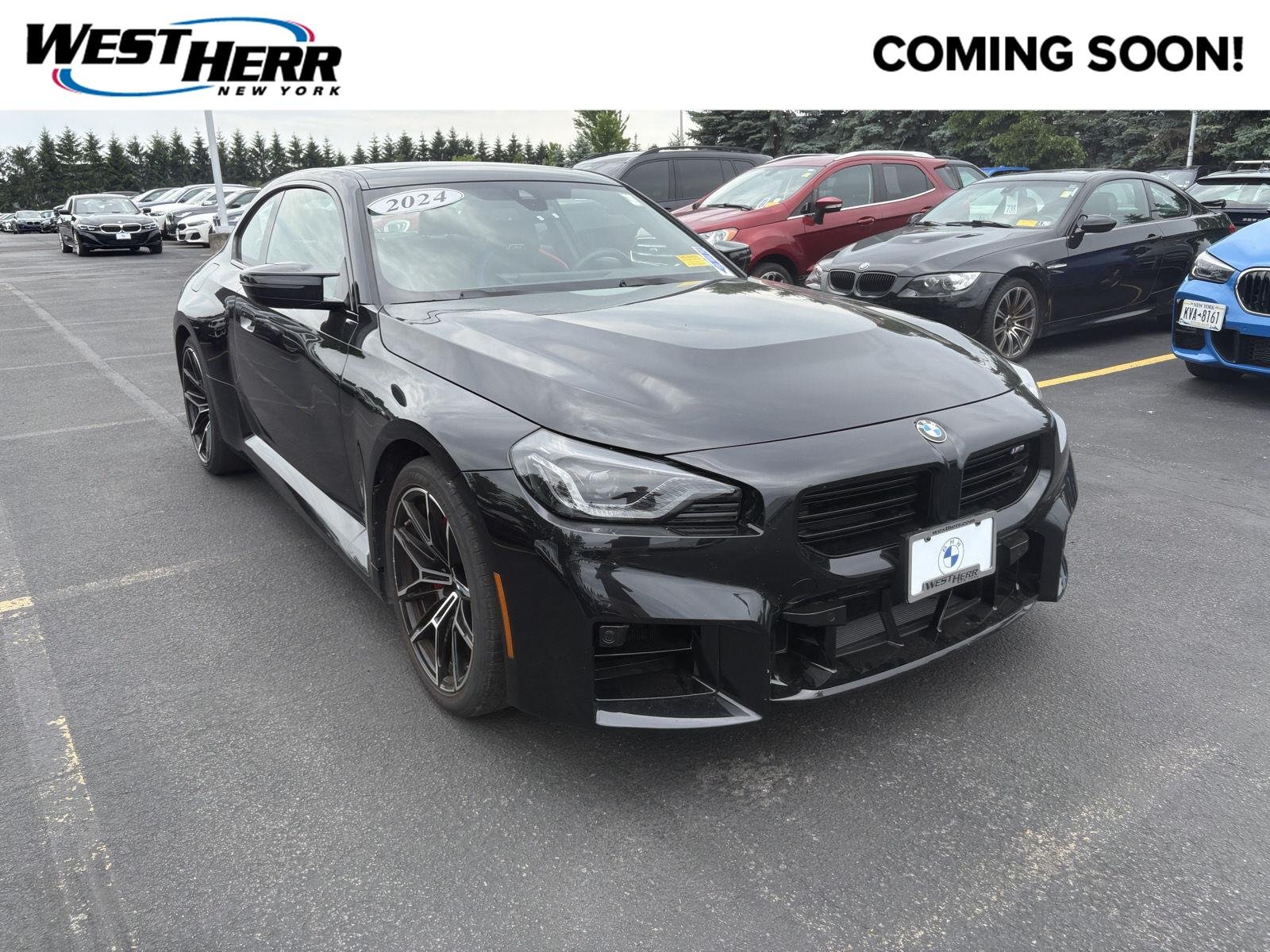Certified Used 2024 Black Sapphire Metallic BMW M2 Base image 1