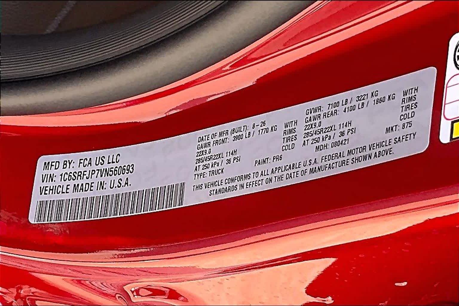 New 2027 Molten Red Pearl-Coat Exterior Paint RAM Laramie image 19