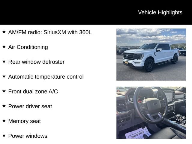 Certified Used 2023 Oxford White Ford Lariat image 17