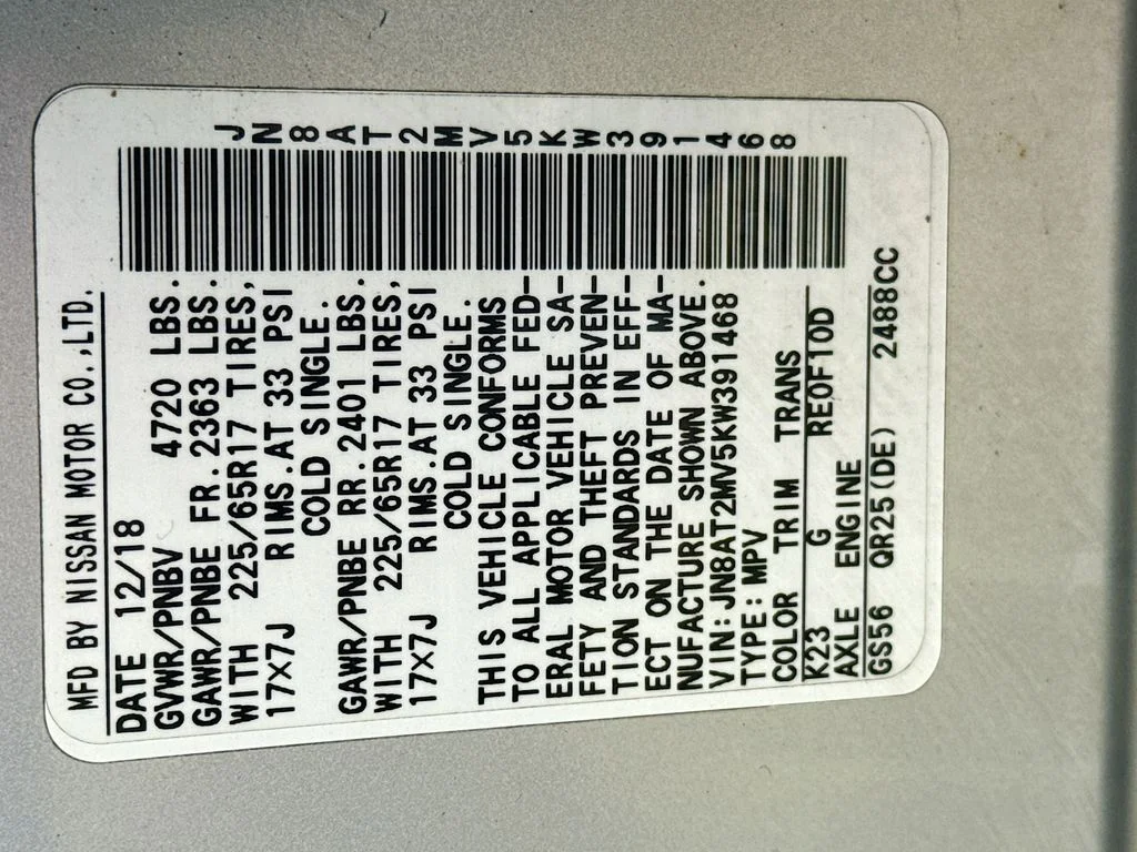 Used 2019 Silver Nissan SV image 32