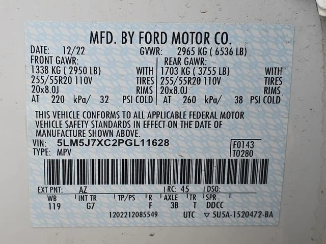 Certified Used 2023 White Metallic Lincoln Reserve image 23