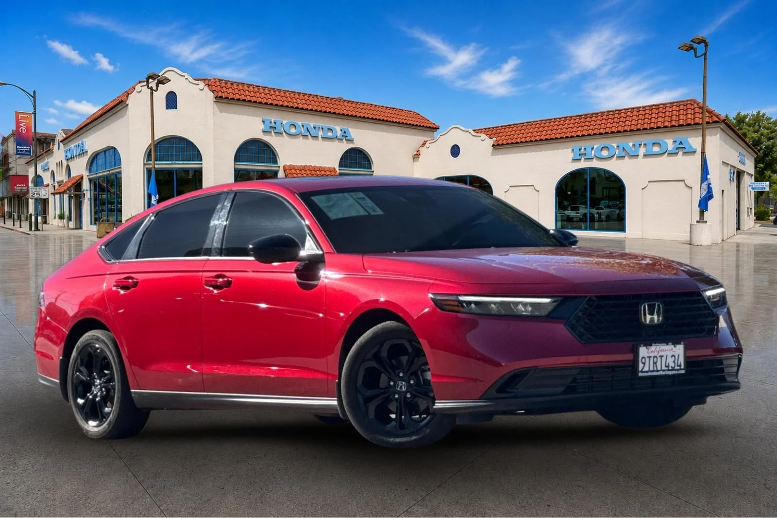 Certified Used 2025 Radiant Red Metallic Honda SE image 2