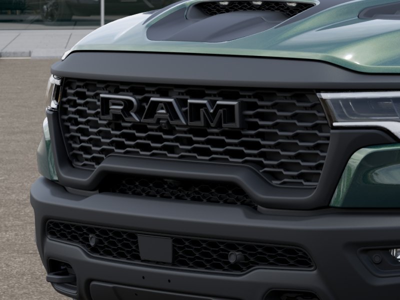 New 2026 Serrano-Green Metallic Exterior Paint RAM RHO Crew Cab 4x4 5