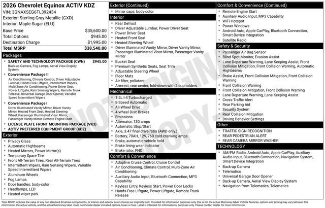 2026 Chevrolet Equinox ACTIV - Photo 10